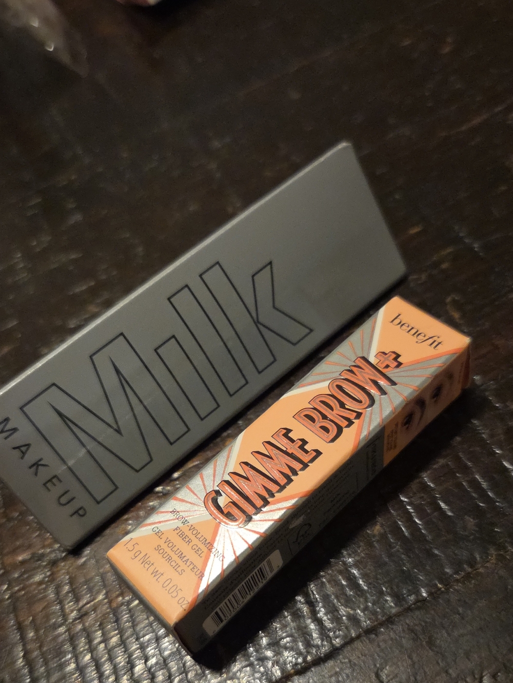 Duo Benefit Gimme Brow+ Eyebrow Gel Cool Gray& Milk Kush Mascara Minis N Boom